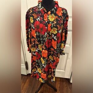Michelle McDowell Nwt Rn# 47193 Vintage Petals Ash Floral Karis Dress Sz Large